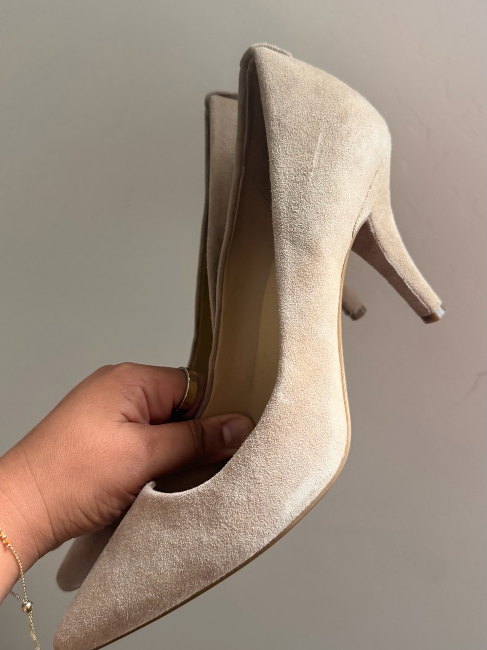 Michael Kors Classic Pointed-Toe Women's Pumps in Taupe Suede